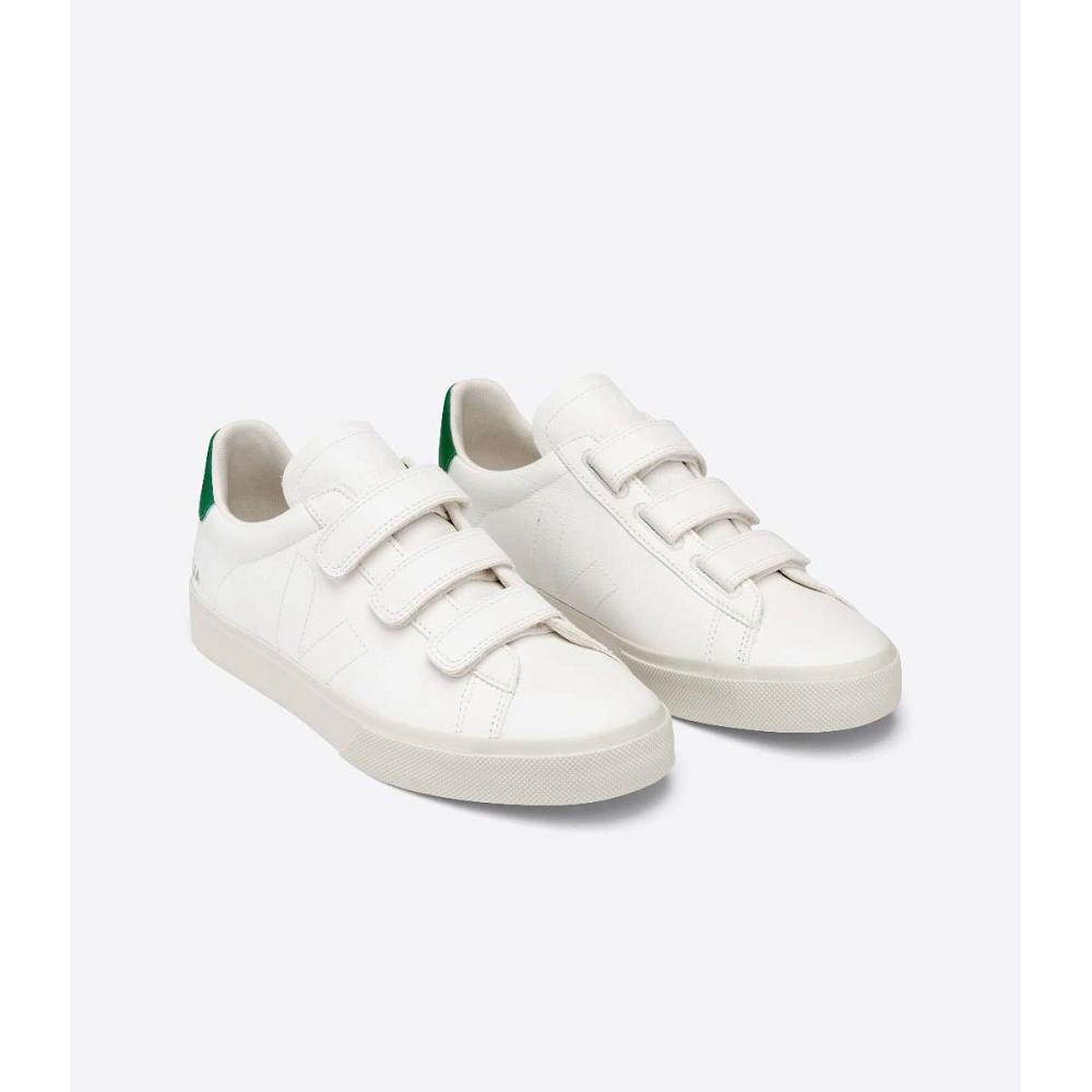 παπουτσια ανδρικα Veja RECIFE CHROMEFREE White/Green | GR 199CTV